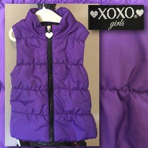 XOXO Girls Zip Up Puffy Vest  |  Size S 4